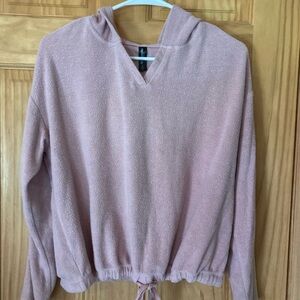 Annabelle Size M Hooded Tie Waist Long Sleeve Sweatshirt